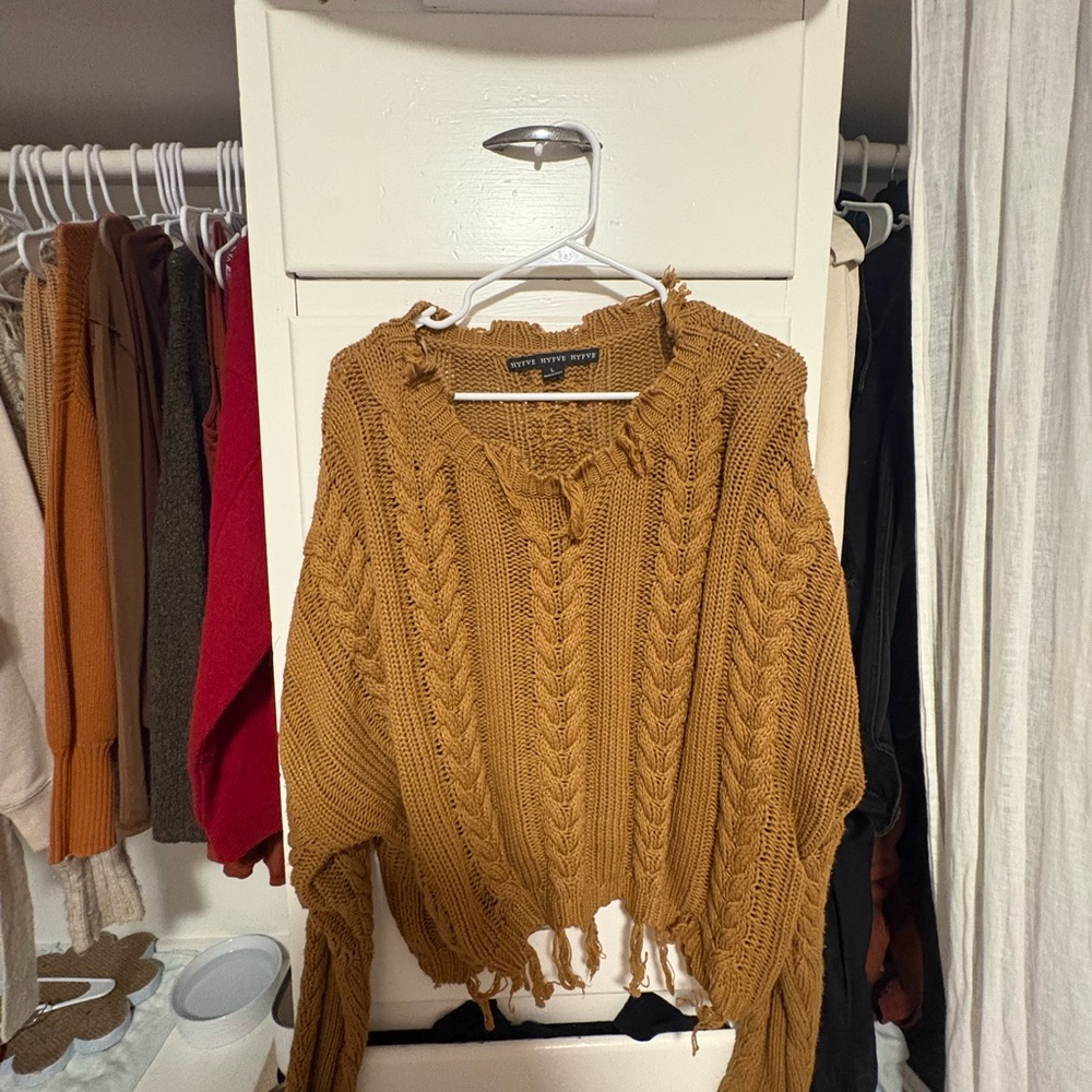 HYFVE Warm Amber Knit Sweater
